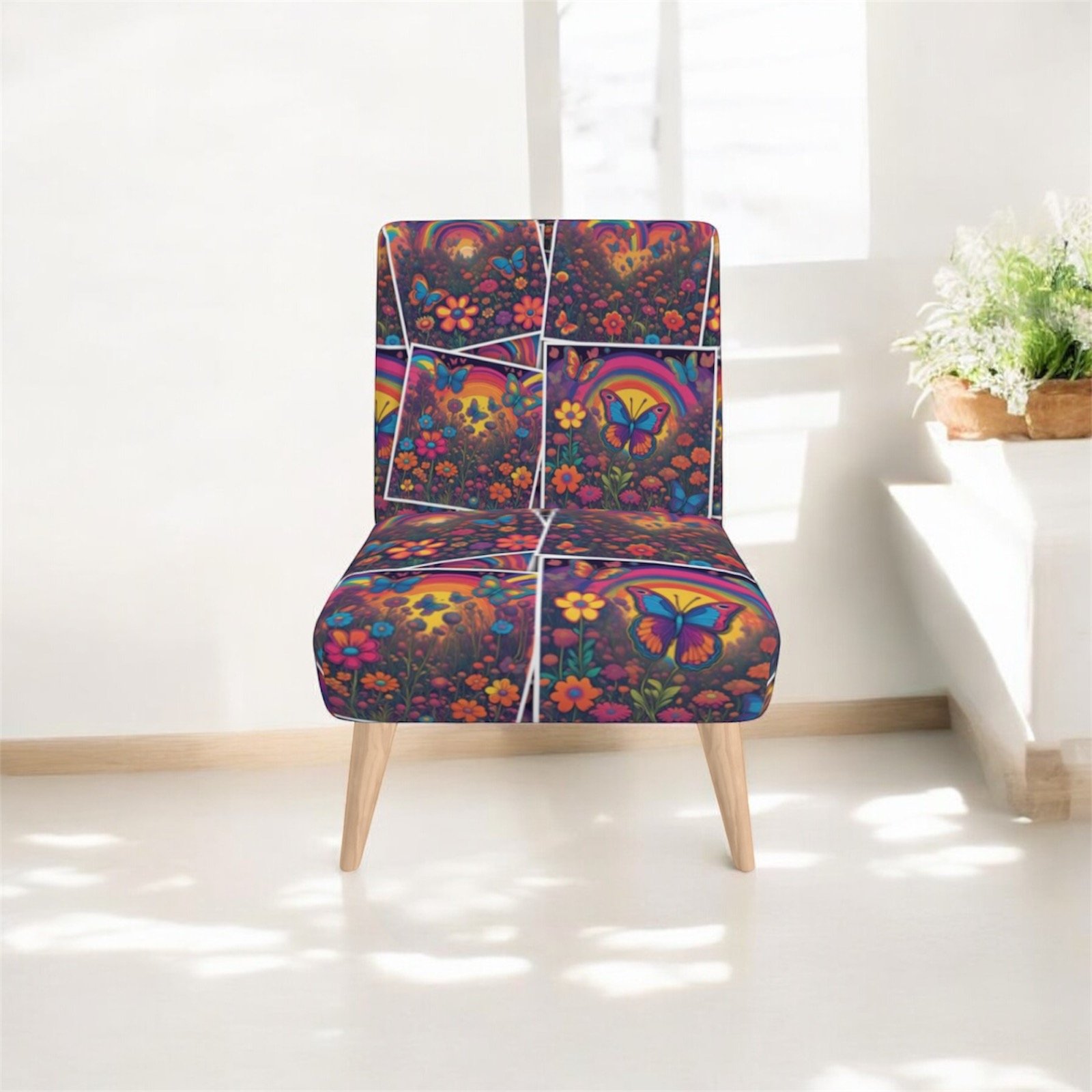 Butterfly Collage Luxury Sustainable Occasional Chair